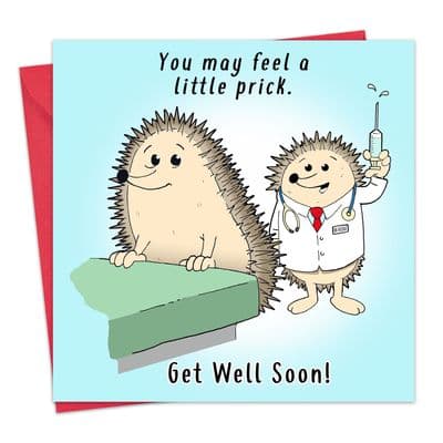 OCC8 - Little Prick Get Well Soon Funny Card
