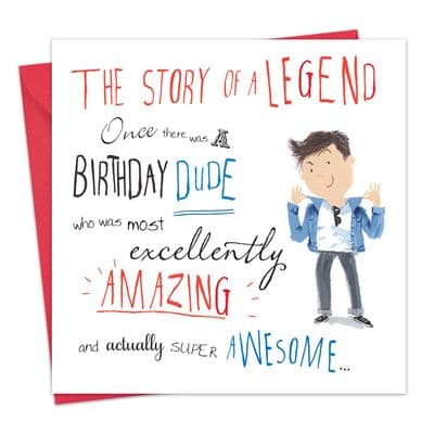 OTW4 - Birthday Card for a Birthday Dude