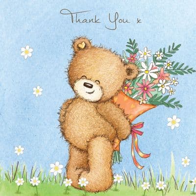 POP57 - Thank You Bear with Flowers