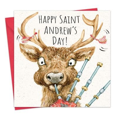 SH078 - Funny St Andrews Day Card - Stag