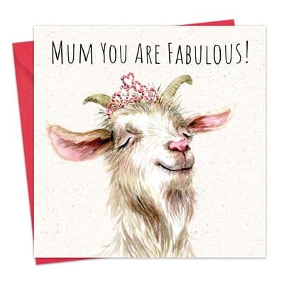 SH085 - Funny Mother's Day Card - Goat