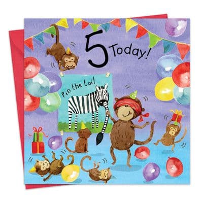 TOT5 - Age 5 Birthday Card