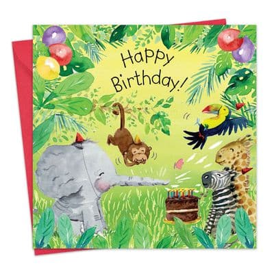 TOT9 - Jungle Birthday Card Gender Neutral