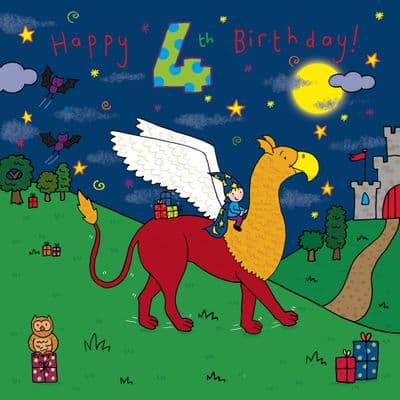 TW085 - Age 4 Birthday Card Boys