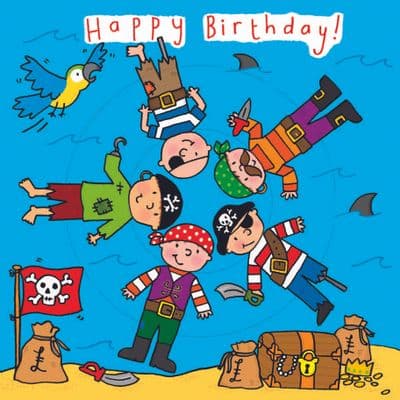 TW149 - Children's Birthday Card Spinner - Pirates