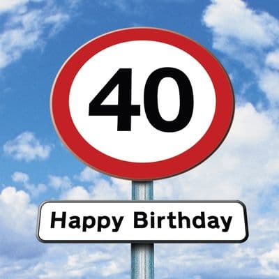 TW480 - Age 40 Birthday Card