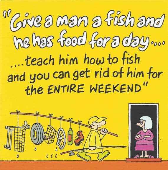Fishing Funny card, funny birthday card, funny card for men