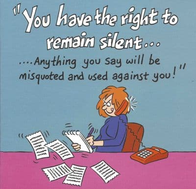 TW523 - Silence Funny Card