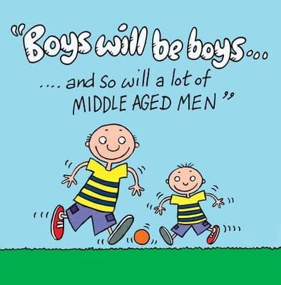 TW527 - Funny Card About Middle Aged Men