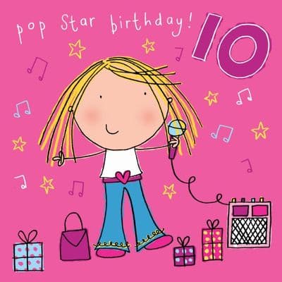 TW625 - Age 10 Girls Birthday Card