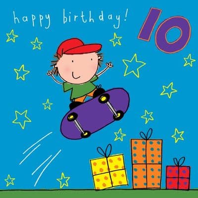 TW629 - Age 10 Boys Birthday Card