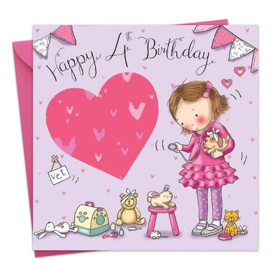 Childrens Birthday Cards. Cute Cards. Age Cards. Happy Birthday Cards. Girls Cards. Twizler.