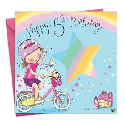 TW635 - Age 5 Birthday Card Girls