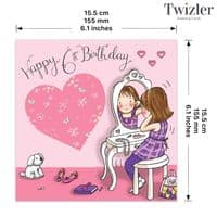 Childrens Birthday Cards. Cute Cards. Age Cards. Happy Birthday Cards. Girls Cards. Twizler.