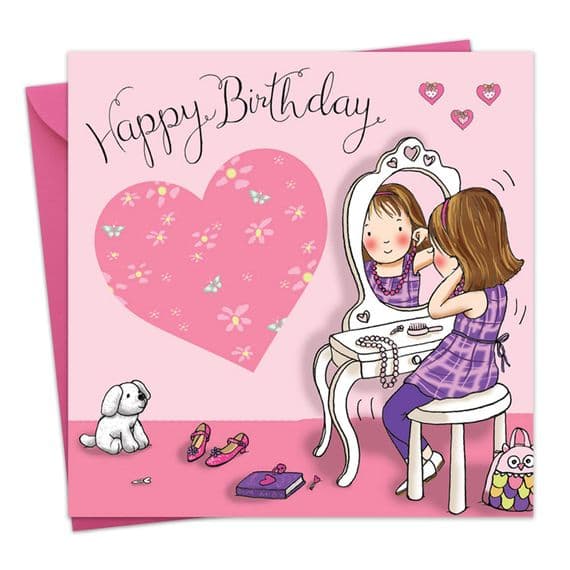 Childrens Birthday Cards. Cute Cards. Age Cards. Happy Birthday Cards. Girls Cards. Twizler.