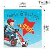 Childrens Birthday Cards. Cute Cards. Age Cards. Happy Birthday Cards. Boys Cards. Twizler.