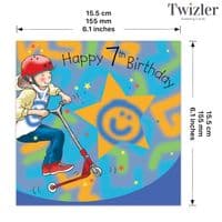Childrens Birthday Cards. Cute Cards. Age Cards. Happy Birthday Cards. Boys Cards. Twizler.
