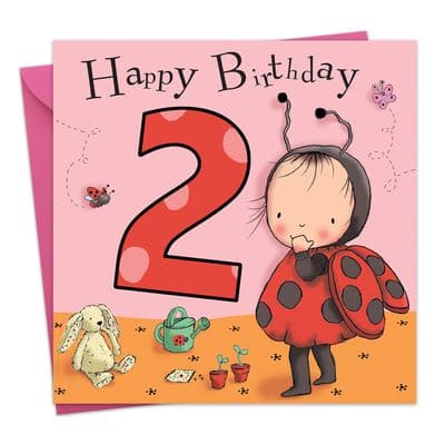 TW661 - Age 2 Birthday Card Girls