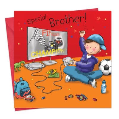 TW676 - Brother Birthday Card Playstation