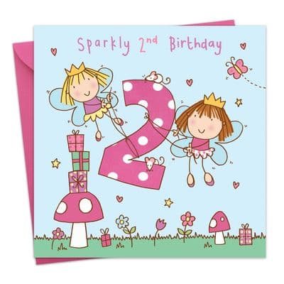 TW731 - Girls Age 2 Fairy Birthday Card