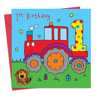 TW790 - Tractor Birthday Card - age 1
