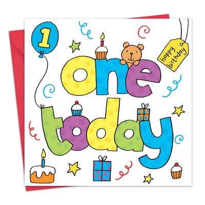 TW820 - Age 1 Birthday Card
