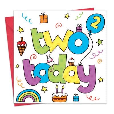 TW821 - Age 2 Birthday Card