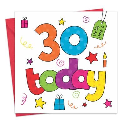TW838 - Age 30 Birthday Card