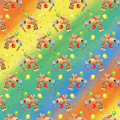 TWR19 - Children's Wrapping Paper - Giraffes - 25 Flat Sheets