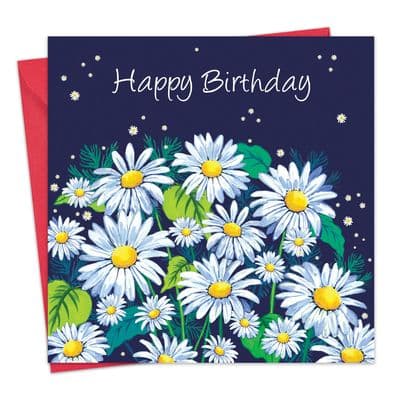 WB14 - Womens Happy Birthday Card for Her - Daisies