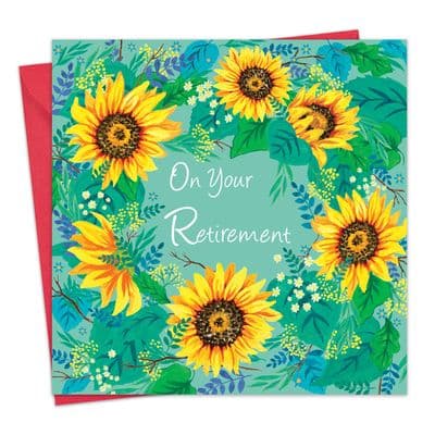 WB48 - Retirement Card - Sunflowers