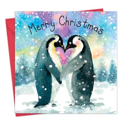 WF2 - Merry Christmas Card with Penguins
