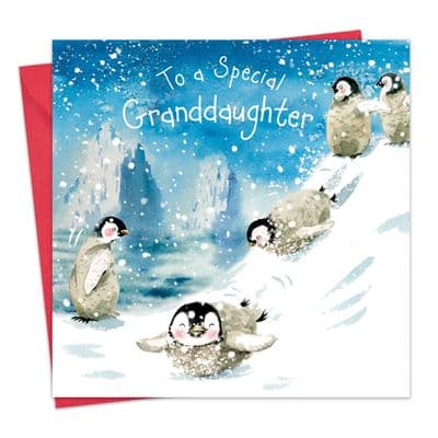 WF39 - Merry Christmas Card for Granddaughter