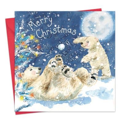 WF5 - Fun Christmas Card with Polar Bears