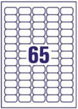 Inkjet & Laser A4 Sheet Labels 65 Per sheet 38.1mm x 21.2mm 100 Shts