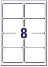 Inkjet & Laser A4 Sheet Labels 8 Per sheet 67.7mm x 99.1mm 1000 Shts