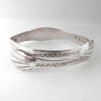 Beautiful Handmade Sterling Silver Sugar Tong Bracelet circa 1800