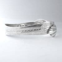 Beautiful Handmade Sterling Silver Sugar Tong Bracelet circa 1800