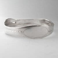 Beautiful Handmade Sterling Silver Sugar Tong Bracelet circa 1800