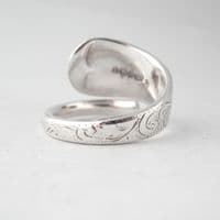 Gorgeous Handmade Ornate Design Sterling Silver Spoon Ring 2025