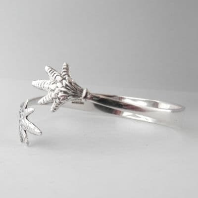 Hallmark Sterling Silver Bird Claw Bangle Sugar Tong Handmade Bracelet dated 1934