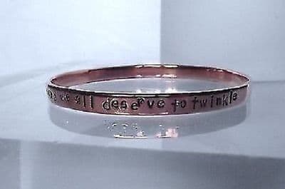 Lovely Handmade Copper Personalise Inspirational 