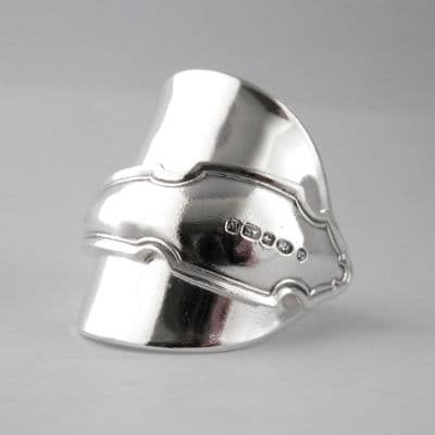 Silver Spoon Ring dated 2022 Handmade Antique Solid Sterling 925 Gothic Arch