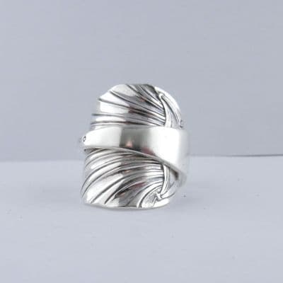 Spoon Ring Heavy Handmade Antique Sterling Silver 925 Hallmarked 2021