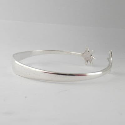 Sterling Silver Bangle Beautiful Bird Claw Handmade 925 Sugar Tong Hallmark 1936