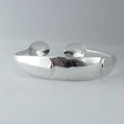 Sterling Silver Bangle Sugar Tong Handmade Bracelet date 1937