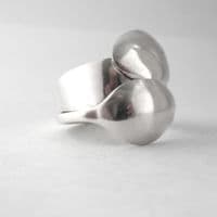 Stunning Gift Handmade Antique Sterling Silver Sugar Tong Spoon Ring dated 1908