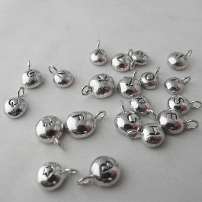 Unique Handmade Sterling Silver Bubble Personalise Nugget Charm Pendant Necklace