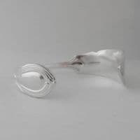 Unusual Handmade Victorian Antique Sterling Silver Butter Spreader Bracelet dated 1896