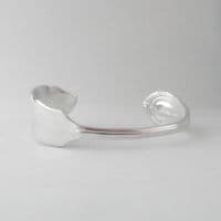 Unusual Handmade Victorian Antique Sterling Silver Butter Spreader Bracelet dated 1896